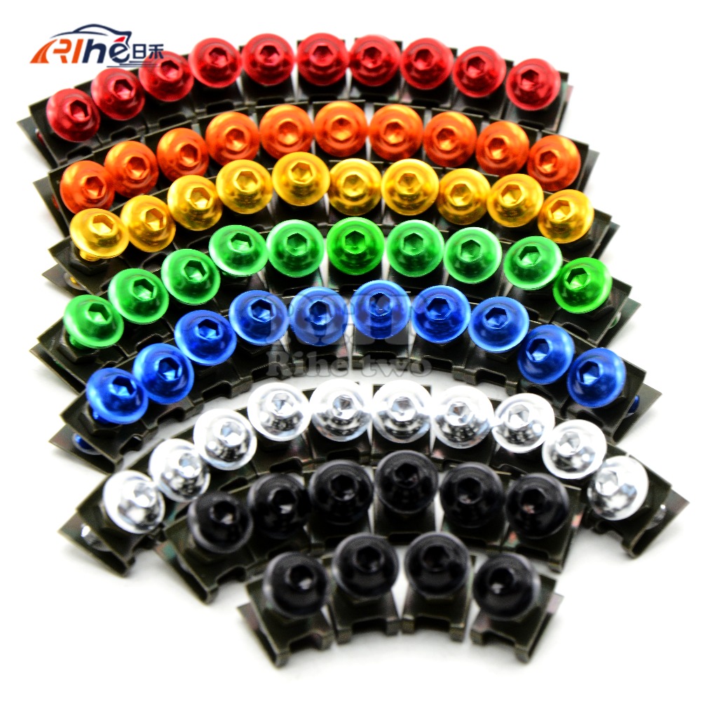 10 pieces 6mm motorcycle fairing body screws for honda cb1000r cb1300 pcx st1300 kawasaki Z800 Version