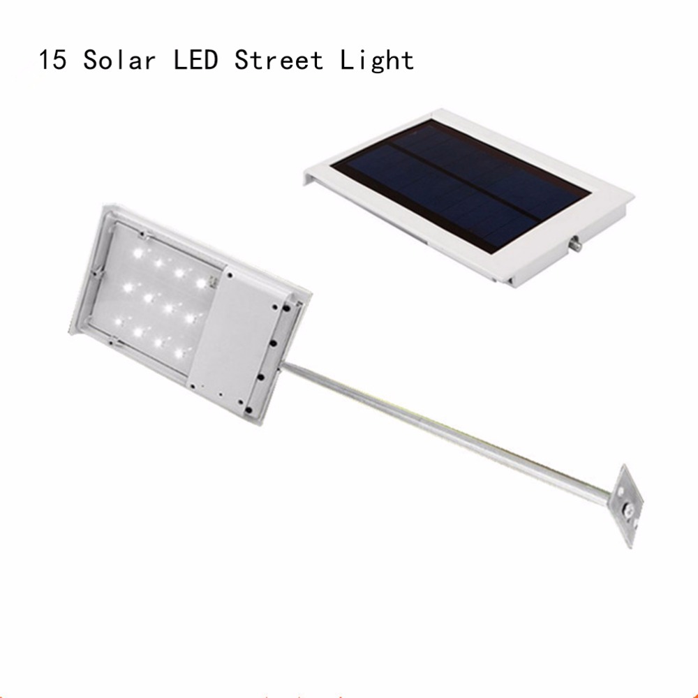 15 LED Street Light Led Sensor Solar Powered Panel LED Outdoor Lighting Garden Path Spot Wall Emergency Lamp Luminaria