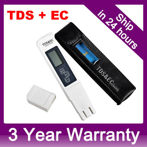 TDS EC Meter Temperature Tester 3 In1 Function Conductivity Water Measurement Tool TDS&EC 0-5000ppm Professional Quality