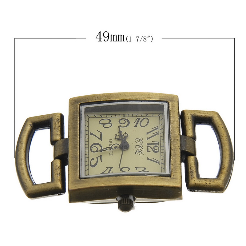 Retro Quartz Watch Faces For Watches Beading Jewelry Making Bronze Tone