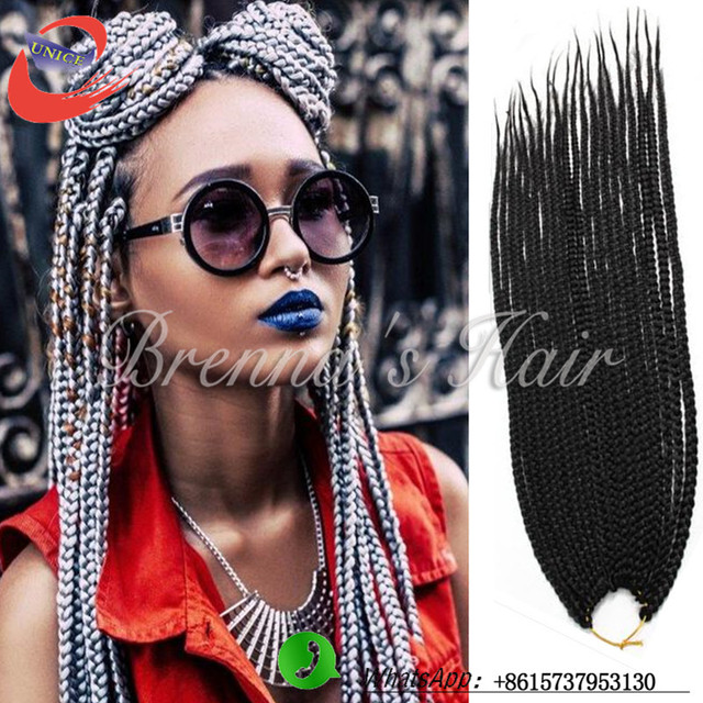Synthetic gray braiding hair crochet braids hair extension crochet ...