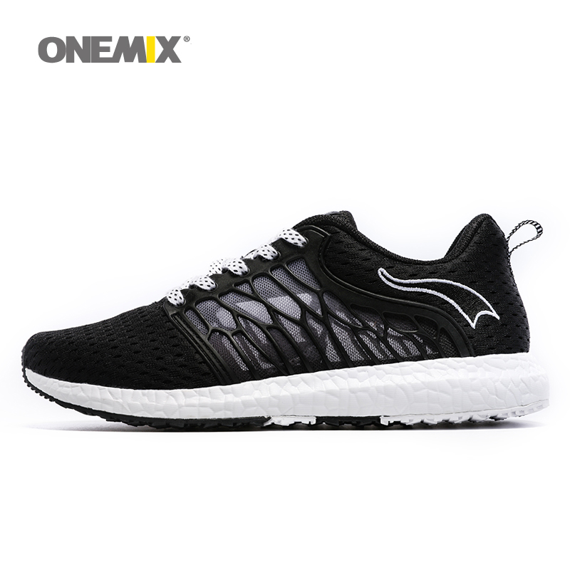ONEMIX New Unisex Running Shoes Breathable Mesh Men Athletic Shoes Super Light Outdoor Women Sport shoes lovers walking shoes