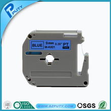 9mm black on blue tape for P-touch PT-85 compatible M-K521 M tape
