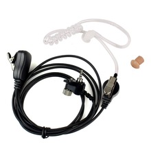 High Quality 1 Pin Acoustic Tube Earpiece Mic PTT Headset for Motorola Radios Walkie Talkie MTP850 MTH850 MTH650 C2061A
