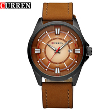 2016 new Curren Men’s Watch Men Date Clock Men Casual Quartz Watch Leather Wrist Sports Watches Military Army Relogio Male 8155