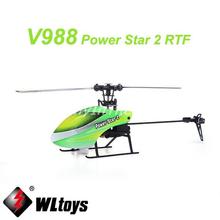 WLtoys V988 Power Star 2 4CH 6-Axis Gyro Flybarless Helicopter Mode 2