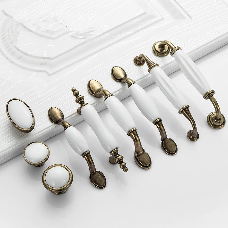 Acquista all'ingrosso online cucina in ceramica maniglie bianche ... Pomelli in ceramica per cucina