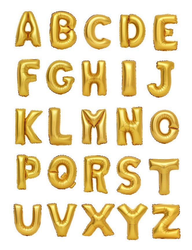40cm Cute Silver//Gold Numbers Letters Foil Balloons Birthday Decoration Ballon