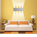 Silver Aluminum 8W LED Wall Sconce Night Light Hall Lobby House Decor Fixture Lamp New 19x6x3cm