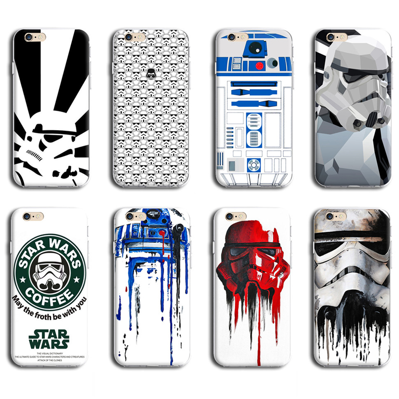 FOR IPHONE 6 6S MOBILE PHONE BACK COVER CASE R2D2 STAR WARS COFFEE STORMTROOPER