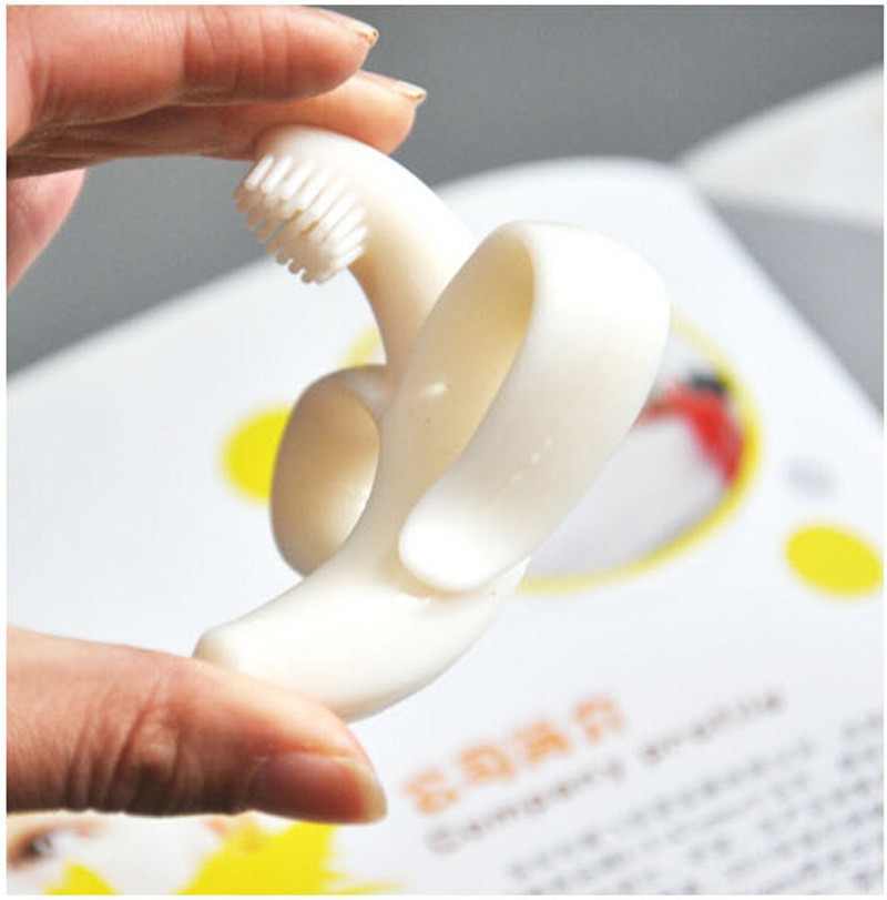 High Quality And Environmentally Safe Baby Teether Teething Ring Banana Silicone Toothbrush cute New designs Training Toothbrush (7)