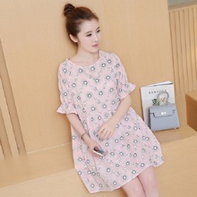 2016 new summer print maternity dresses pregnancy dresses maternity clothing summer clothing high quality dress 16572