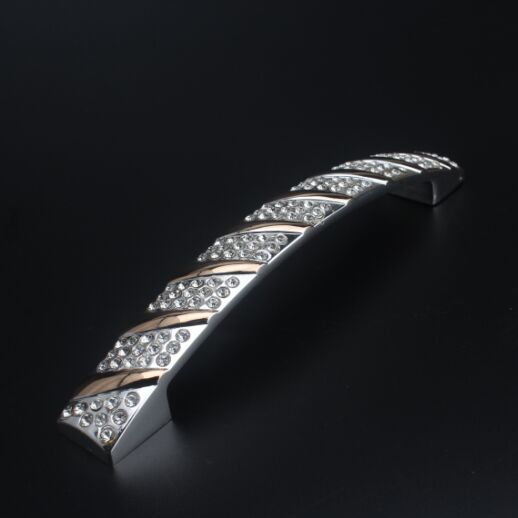 128mm fashion deluxe glass diamond crystal furnituredoor handles 5