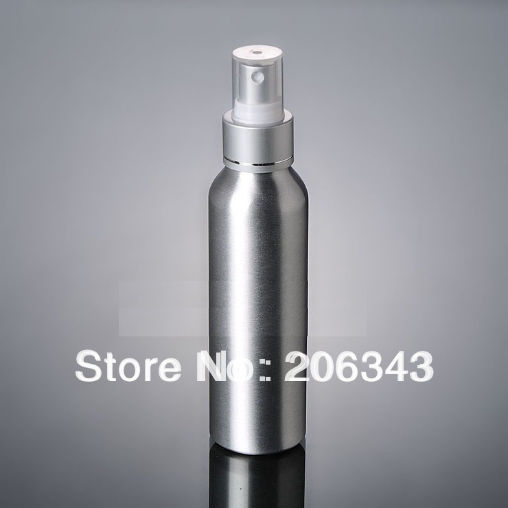 100pcs 120ml Aluminium bottle pump sprayer bottle black pump spray head Aluminum metal bottle spray bottle mist sprayer