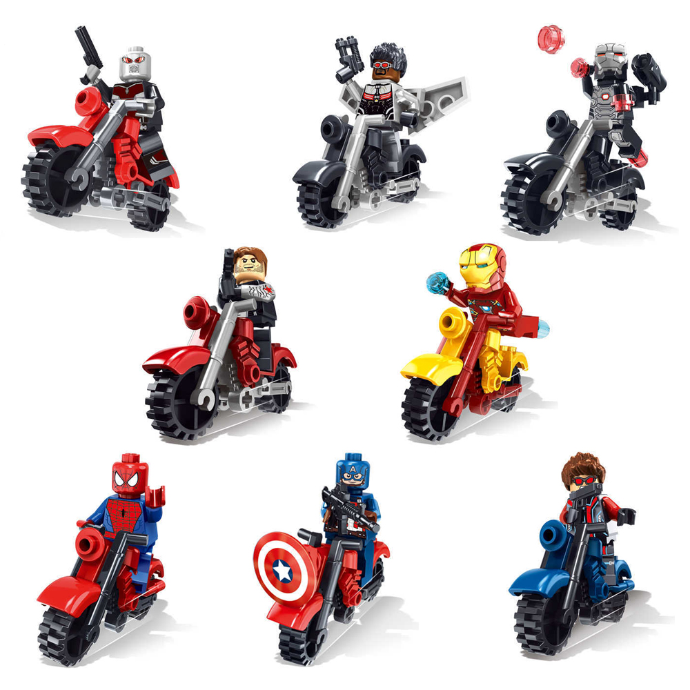 lego spiderman motorcycle set