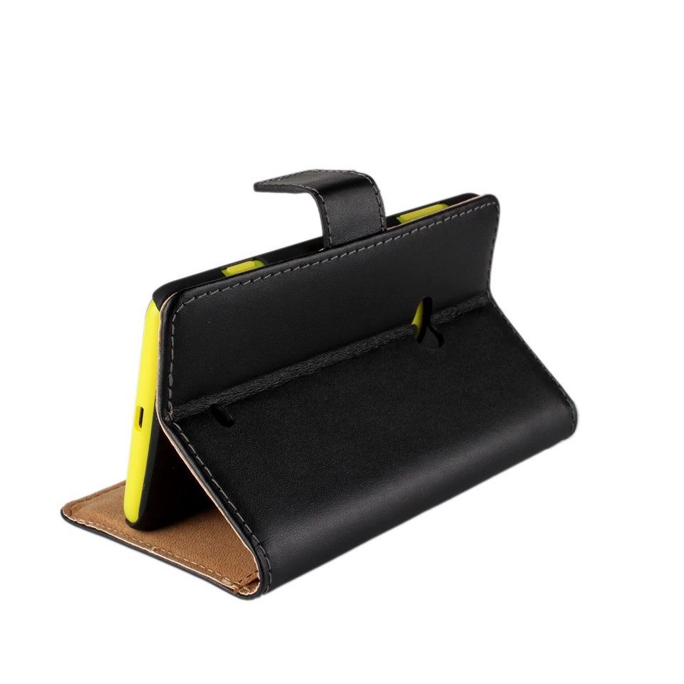 Genuine Leather Wallet Case for Nokia Lumia 625 Phone Bag Protective shell Flip Cover with Stand and Card Holder Black White Genuine Leather Wallet Case for Nokia Lumia 625 Phone Bag Protective shell Flip Cover with Stand and Card Holder Black White