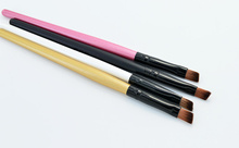 2 PCS/LOT Hot Sale High Quality Solid Wooden Handle Angled brow brush Eyebrow Brush Woman’s Makeup Brush Makeup Tool M155153