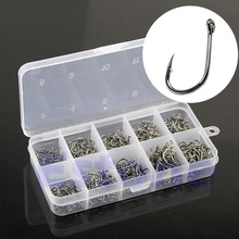 Free Shipping 500Pcs 10 Sizes Fish Fishing Sharpened Hooks With Box Top Quality NEW