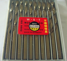 6 2MM Cobalt drill bit Straight Shank Twist Drill bit 10pcs 1lot M35 Material