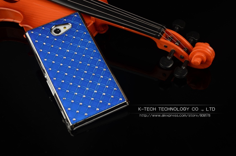 Shining Rhinestone Diamond Rubberized Matte Cover With Silver Chromed Skin Case For SONY XPERIA M2 Aqua S50h Mobile Phone Bags Shining Rhinestone Diamond Rubberized Matte Cover With Silver Chromed Skin Case For SONY XPERIA M2 Aqua S50h Mobile Phone Bags