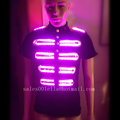 New Design Flashing Luminous Growing Led Light Full Color Costume Party Robot Suit Dancing Wear For