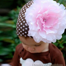 Baby Cap Kids Girls Solid Large Flower Infant Toddler Beanie Hat Cap Bucket CapZQ1