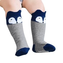 High Quality 1 Pair Newborn 0-4Years Kids Girl Boy Animal Pattern Anti-slip Knee High Baby Socks