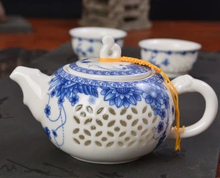 3pcs Tea Service Ceramic Tea pot Sets Handpainted Kitchen Dining Bar TeaCup ChineseTravel Tea Set TeaPot