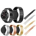 Watchband Stainless Steel Watch Band Strap Metal Clasp For Samsung Gear S3 Frontier Black silver gold