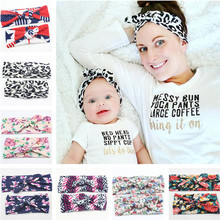 16 Colors 2016 New Mom and Me Headband With Knit Cotton Baby Girl Headband Mommy and me Headbands Photo Prop Mom and Baby Set