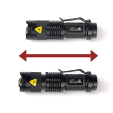 3W 1000LM 3 Modes LED Torch CREE Q5 LED Flashlight Adjustable Focus tactical Torch 14500 Zoom