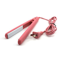 US Plug Mini Ceramic Electronic Hair Make Curling Iron Perm Splint without Adapter