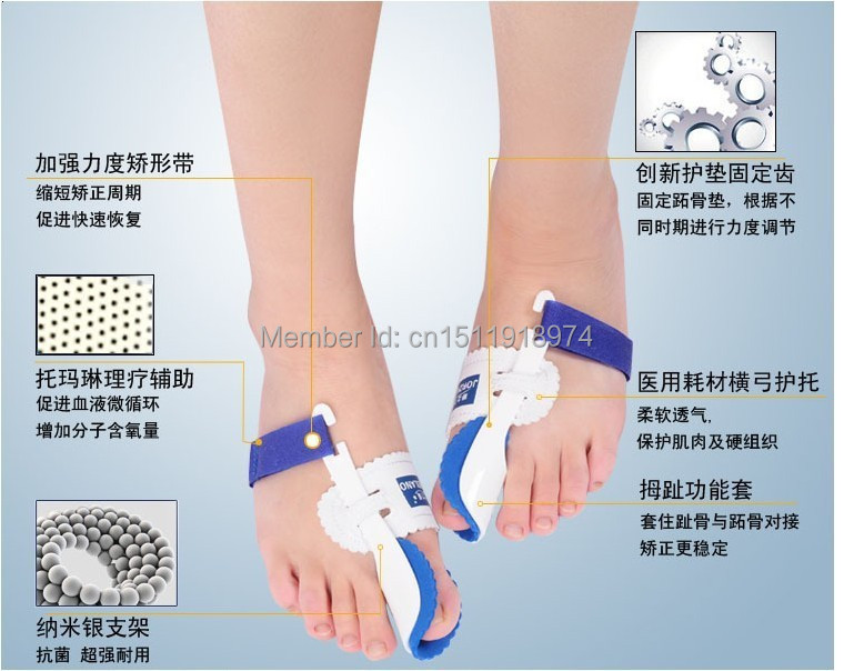 3Pairs New Hotsale Beetle crusher Bone Ectropion Toes outer Appliance Professional Technology Health Care Products