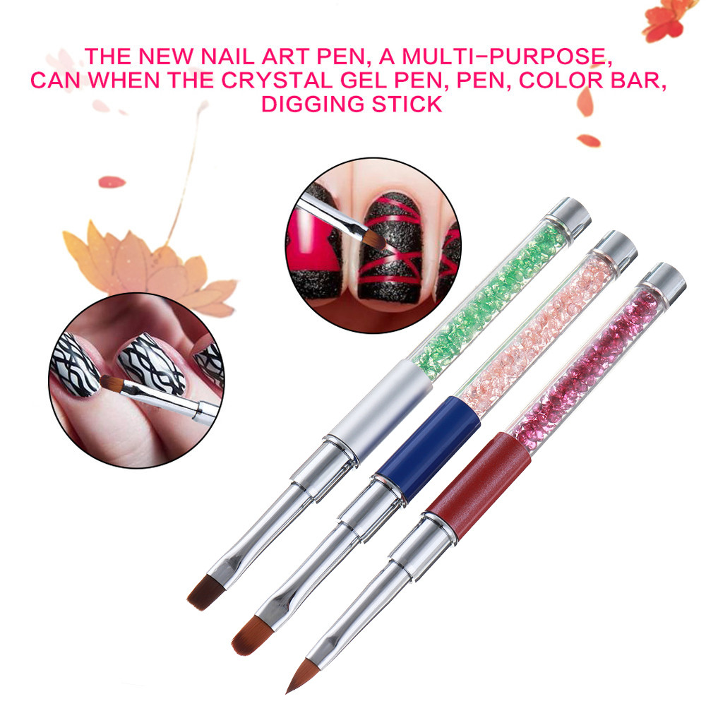 3pcsnail art uv gel polish design dot painting detailing pen