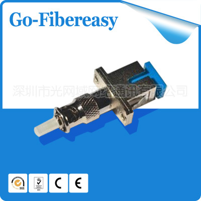 5 pieces/lot  SC to ST Optical Fiber Adapter SC female to ST male  Simplex Fiber Flange Connector Singlemode Simplex