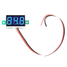 Practial Mini Digital Voltmeter DC0-100V Green Light LED Panel Voltage Meter New H1E1