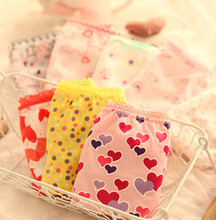 2014 children girl underwear short panties brief flower panties baby kids girl brief underpants 100% cotton 12pcs/lot D1