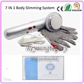 Free shipping 1MHz ultrasonic photon galvanic on weight loss electronic full body slimming beauty massager