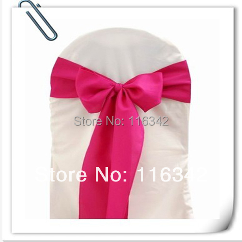 Hot Sale 100PC Stain SASHES BOW COVER BANQUET \ Chair Cover Sash Free Shipping