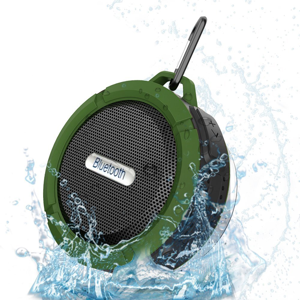 C6 Waterproof Outdoor Bluetooth Speaker TF Wireless Music Loudspeaker Portable Shower Bicycle Speaker For Bike/Bathroom