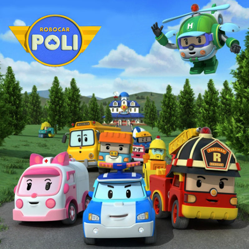 Robocar Poli Toy Transformation Robot Car Toys Poli Robocar Korea Toys Best Gifts For Kids 4pcs/Pack Without Box