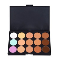 New Professional 15 Color Make Up Cream Camouflage Concealer Palette V3NF