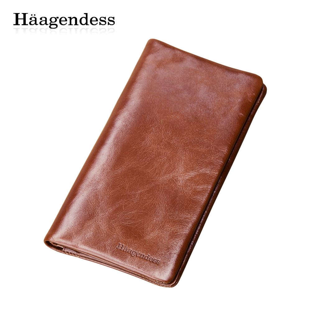 2014-Mens-Luxury-Design-Haagendess-Genuine-Leather-Bifold-Long-Vertical-Secretary-Wallet-Free ...