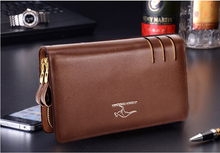 QB 13 new 2014 Fashion Casual Business brand genuine leather wallet men clutch Wallet men s