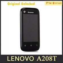A208T Lenovo A208T Original Cell Phone Android 2.3 3.5″ inch Single Core WIFI GSM GSM 900/1800/1900 Multi Language