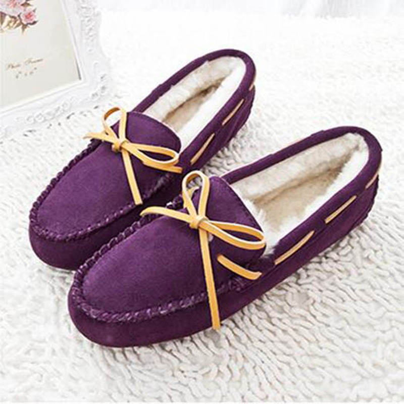 winter flat moccasins