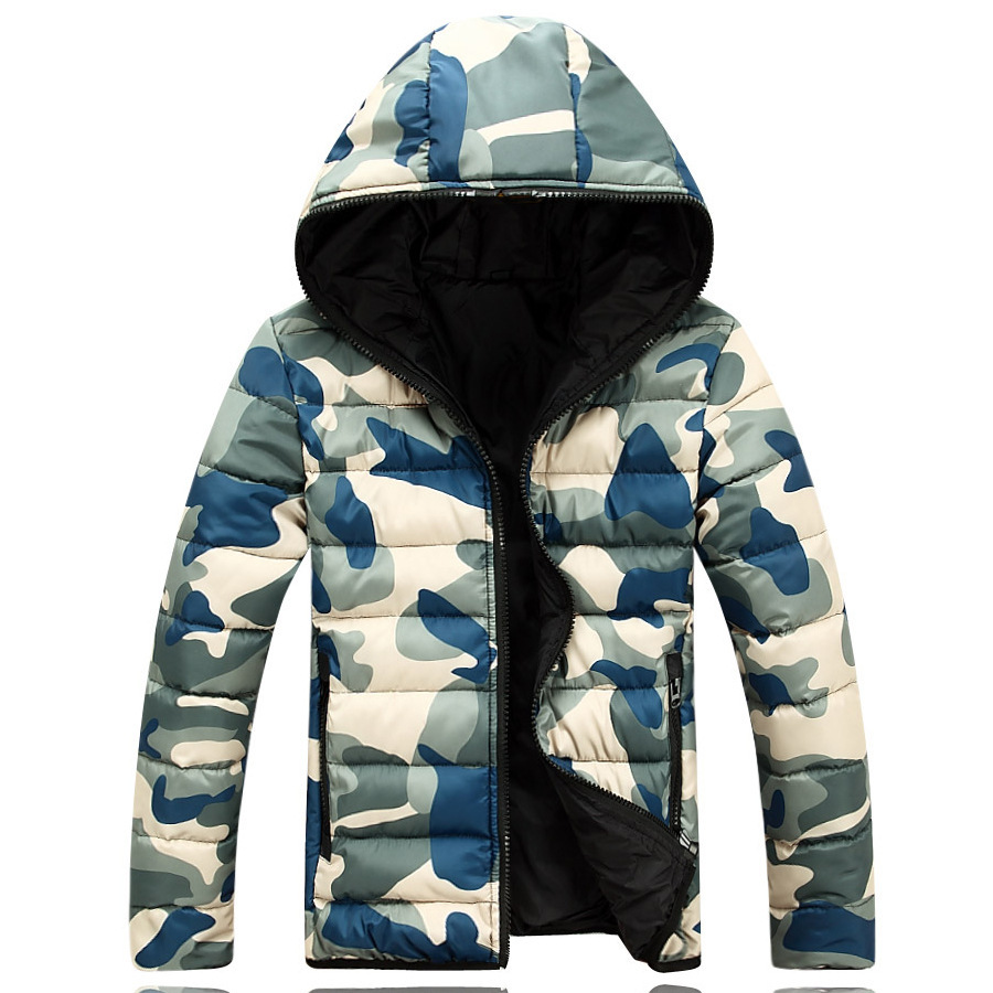 Men\'s Fashion Winter Parkas Camouflage man Jacket ...