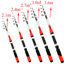 Free Shipping Feather Weigh Fishing Rod Pole Fishing Tool For Outdoor Sports Fiberglass Sea Rod