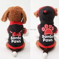 Fashion Pet Dog clothes Dog cat Santa Paws Clothes Pullover Warm Costumes Puppy Coat wholesale