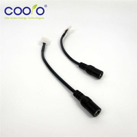 5pcs/lot free soldering 5V/12v/24V 2pin LED strip PC connector with female DC connector,for 10mm flexible led strip